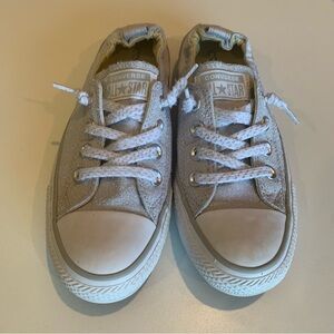 Women’s Converse  All Star Sneakers Elastic Back Slip Ons Textured Gray Size 7